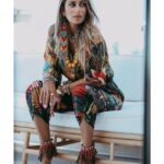 Amina Khalil Instagram - The fierce and fabulous @aminakhalilofficial in our Jungle Shirt and Pond Pants. 

Get her look now; visit weareazal.com 
#Azal #WeAreAzal #AzalFashion #FromBeginingToEternity
📷| @a_zaatar
