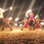 Jessica Capshaw Instagram - You had me at firedancers...
#BoraBora