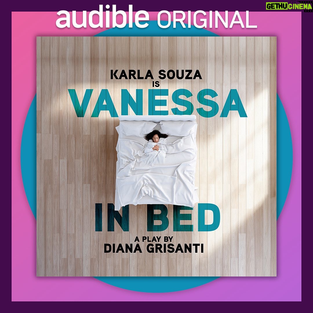 Karla Souza Instagram - It’s time to fall in love with four brand new releases 🍂🎧
🍼 LUCY, the recent @nytimes Critic’s Pick
💙 Sorry For Your Loss, written and performed by comedian @cruzkayne
☀️ A Father & The Sun, straight from the “cool kid of American hipster comedy” @chrisgeth
🛏 Vanessa In Bed, a play by Diana Grisanti, starring @karlasouza
There’s a story for you on #AudibleTheater.