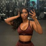 Justine Skye Instagram - lookin good, feelin betta @alo 🧘🏾‍♀️🏋🏾‍♀️👋🏾
