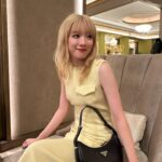 Mei Nagano Instagram – ・
Day 2💛💛💛
@prada 
#PradaSS24
#milanfashionweek