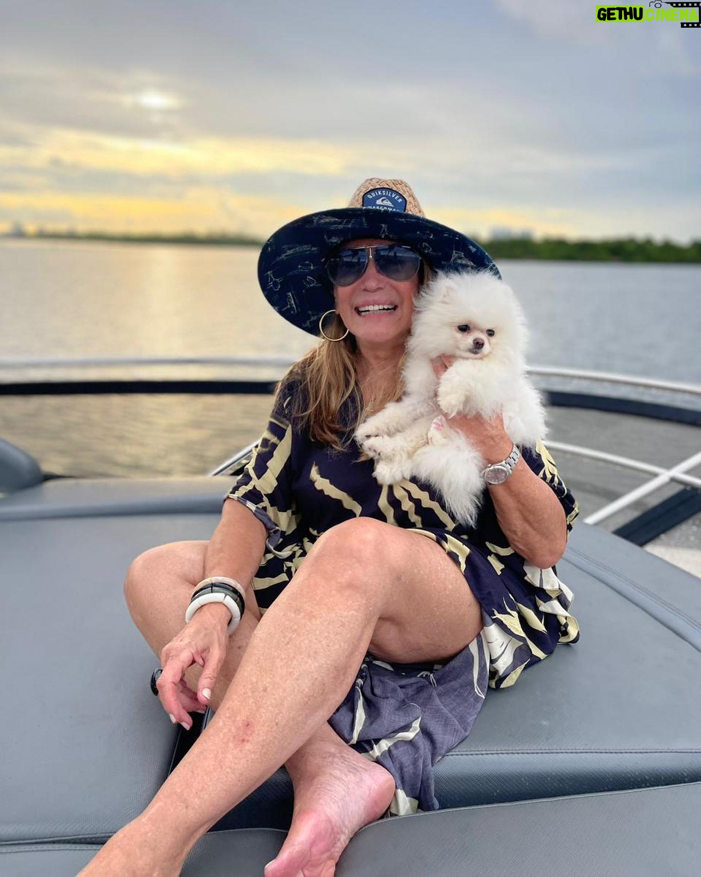 Susana Vieira Instagram - Pôr de sol, cachorrinha Chanel, amigos, niver do Rodrigo e saúde!!!! ☀️☀️☀️