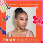 Priah Ferguson Instagram - When I was asked to speak to teens at Girl Evolve for WE23, I was sort of shocked. You really never know which rooms your name is in. For a brief moment, I wondered if I was "qualified" to speak in this setting. I quickly dismissed that thought, it was meant to confuse me of my worthiness. A small, negative thought to block a much bigger purpose: to inspire others and provide a few faith tools that have brought me joy, success, taught accountability, and help navigate some difficult days. Thank you @sarahjakesroberts and your beautiful daughter, McKenzie for embracing me. Thank you to the entire team @womanevolve for this experience fr. And special shout out to my nana for attending by my side, always covering me in prayer. I love you!❤️