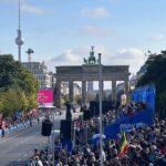 Lena Gercke Instagram - So the women have a new world record ☄️ love being part of this although i didn’t run😝 it‘s always such a special spirit here in Berlin at the @berlinmarathon and i have the biggest respect for all participants🫶 loved driving the #bmwI5 today for this Special Occasion 💕