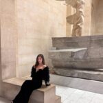 Georgina Amorós Instagram - A very special soirée at the Louvre @lancomeofficial 🖤 #LancomexLouvre 

Grateful for this beautiful dress by @redondobrand 🌹
Makeup @boscomontesinos
