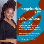 Juliana Alves Instagram - Nessa terça acontece o Globo Negritudes, um evento que abre espaço para debater e celebrar as narrativas negras com muito conteúdo, diálogo, slam e música.
O evento acontece a partir de 9h na Cinemateca Brasileira em SP, é gratuito e às 11:20 estarei participando de uma mesa que falará sobre as novas histórias e formatos que o afrofuturismo traz.
Venha com a gente reconhecer a ancestralidade, conectar o presente e apontar para o futuro!
Será transmitido na Globoplay e Canal Futura.

Conheça a programação completa em somos.globo/negritudes

@somosglobo 

#globonegritudes #negritudes2023