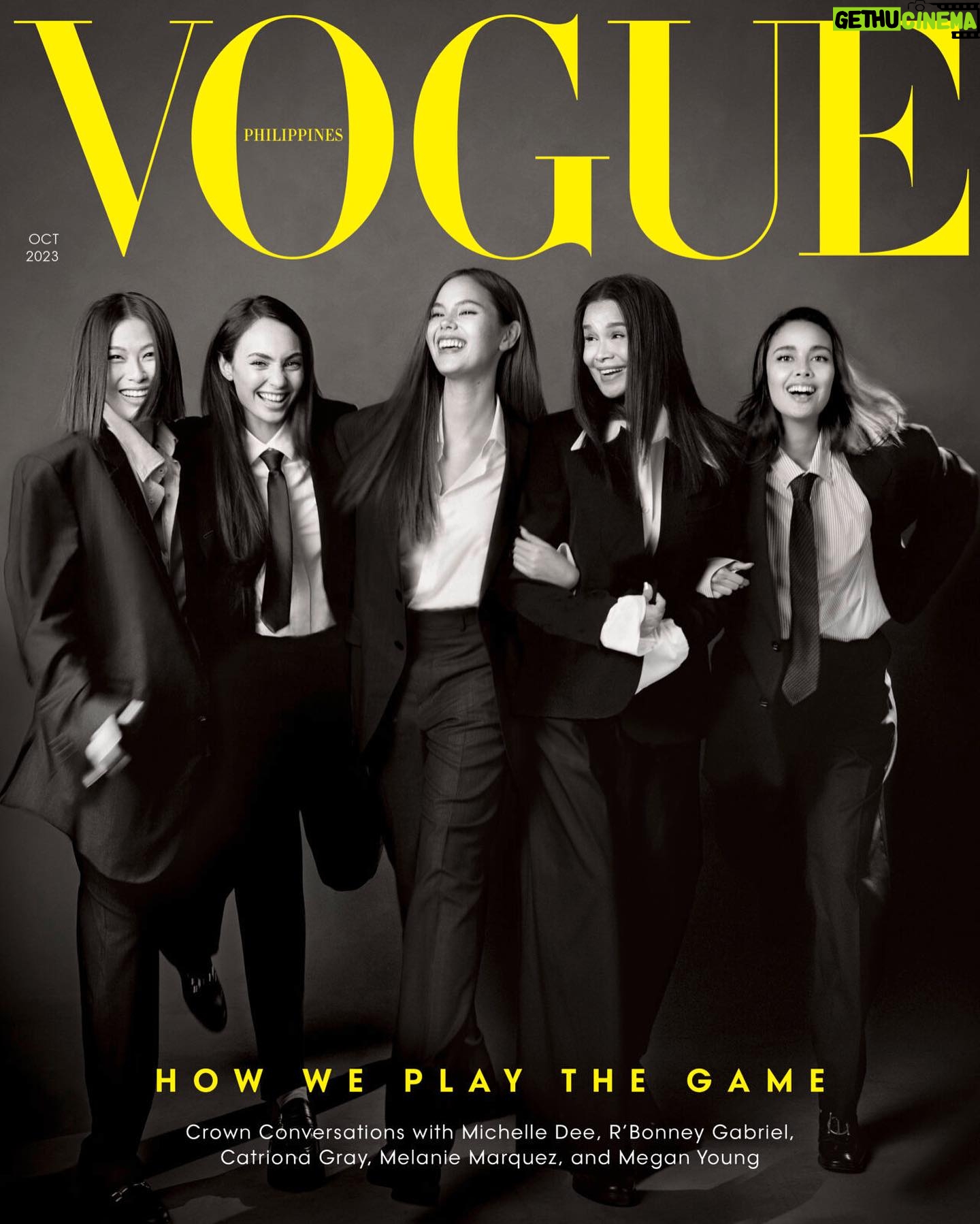 Meganne Young Instagram - It’s not just a dream - I’m on Vogue 🖤🥹 loved doing this shoot alongside such powerful, strong and amazing women ✨
Shot by the amazing @shairaluna ✨ we did this shoot in between our busy taping days for Royal Blood and I’m thankful all our schedules aligned for this shoot day 💖 my elegant nails were done by @mimsqiu - doing my Diana Royales signature nails which you’ll see especially towards the last few episodes of our show 🤍