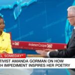 Amanda Gorman Instagram - A huge thank you to @andersoncooper for having me on to discuss my new picture book, Something, Someday as well as the need to fight the rise in book bans. 

Something, Someday is in stores now! Get your copy at the link in my bio 💛

hair: @itsraela
makeup: @lyndaesparza
styling: @jasonbolden