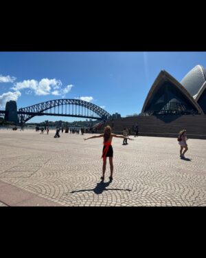 Katherine McNamara Instagram - I may be from Kansas (City) but my trip to Oz was pure magic✨ Dice, old friends, and great great great grandsons — oh my!!! You never know who you’ll run into Down Under. More to come, but here is part one… 🇦🇺🌏