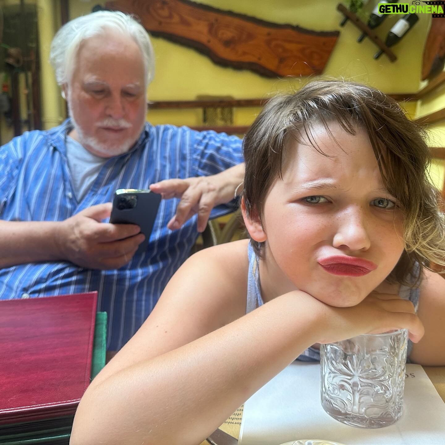 Milla Jovovich Instagram - So here’s the moment no one’s been waiting for. But I finally got some of my favorite shots from our trip to #venicefilmfestival for @amfar! Warning, I might add a few in the next couple of days as stand alones, but this is the main dump. We swept across the canals in boats, took gondola rides with our kids for the first time and ate some insanely amazing food along the way. We stopped at the @guggenheim_venice which was truly the highlight of the trip. To see my kids so intrigued and inspired by all the post modern art completely justified them missing their first day of school. I’m a true believer that real like experience trumps anything you read in a textbook and to have my 8 year old tell me that her favorite paintings were made by Tanguy was a pivotal point in my parenting journey. It was truly unforgettable on so many levels. So I’ll shut up now and let you swipe to experience the beauty of Venice. Enjoy!