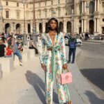 Coco Jones Instagram – Who woulda thought this Tennessee gwirl was gone be sitting front row at Paris fashion week 🫶🏾 Thank you @casablancabrand for having me!