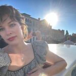 Milla Jovovich Instagram - So here’s the moment no one’s been waiting for. But I finally got some of my favorite shots from our trip to #venicefilmfestival for @amfar! Warning, I might add a few in the next couple of days as stand alones, but this is the main dump. We swept across the canals in boats, took gondola rides with our kids for the first time and ate some insanely amazing food along the way. We stopped at the @guggenheim_venice which was truly the highlight of the trip. To see my kids so intrigued and inspired by all the post modern art completely justified them missing their first day of school. I’m a true believer that real like experience trumps anything you read in a textbook and to have my 8 year old tell me that her favorite paintings were made by Tanguy was a pivotal point in my parenting journey. It was truly unforgettable on so many levels. So I’ll shut up now and let you swipe  to experience the beauty of Venice. Enjoy!