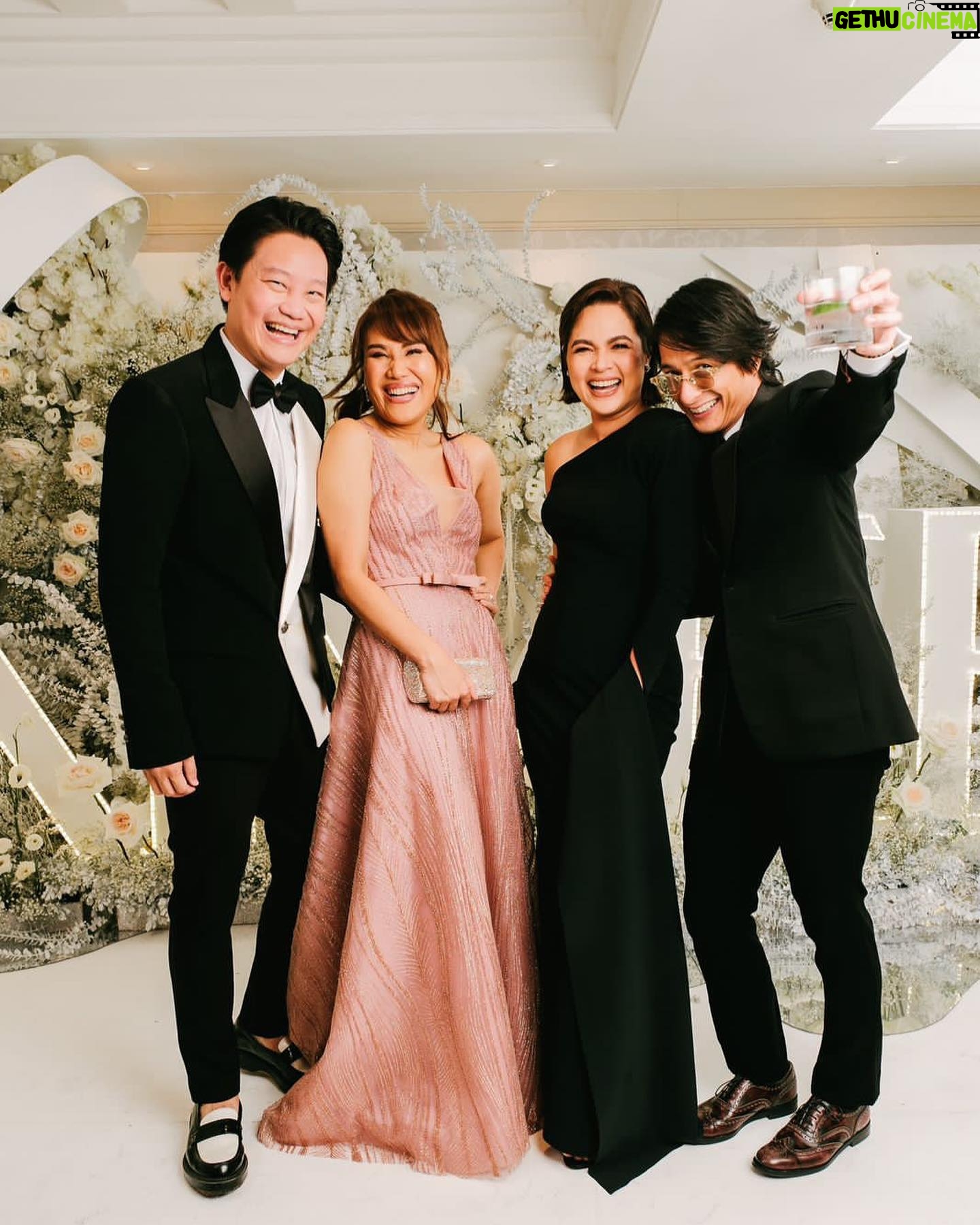 Judy Ann Santos Instagram - Fun times at the aivee booth ❤️ forever grateful for our aivee family.. making sure that we are red carpet ready. ❤️ #abscbnball2023 #forevergrateful #foreveraiveegirl