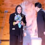 Narges Mohammadi Instagram - دهمین دوره فستیوال راه ابریشم چین 
ممنونم از کمپانی irimage برای تلاش شبانه روزی …
و آیدای عزیزم ممنونم که همیشه همراهم بودی …

Nargess Mohammadi receives the Best Actress Award for her role in Abbas Rafei’s WIND OF CHANGE at the 10th edition of Silk Road International Film Festival (September 23rd to 29th, 2023 / China).

The film has been previously screened at Dhaka 2023, UCLA Celebration of Iranian Cinema 2023 and Wales IFF 2023 (Best Foreign Film Nominee).

Nargess Mohammadi receives the Best Actress Award for her role in Abbas Rafei’s WIND OF CHANGE at the 10th edition of Silk Road International Film Festival (September 23rd to 29th, 2023 / China).

The film has been previously screened at Dhaka 2023, UCLA Celebration of Iranian Cinema 2023 and Wales IFF 2023 (Best Foreign Film Nominee).