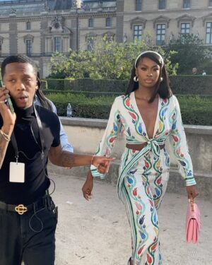 Coco Jones Instagram - Who woulda thought this Tennessee gwirl was gone be sitting front row at Paris fashion week 🫶🏾 Thank you @casablancabrand for having me!
