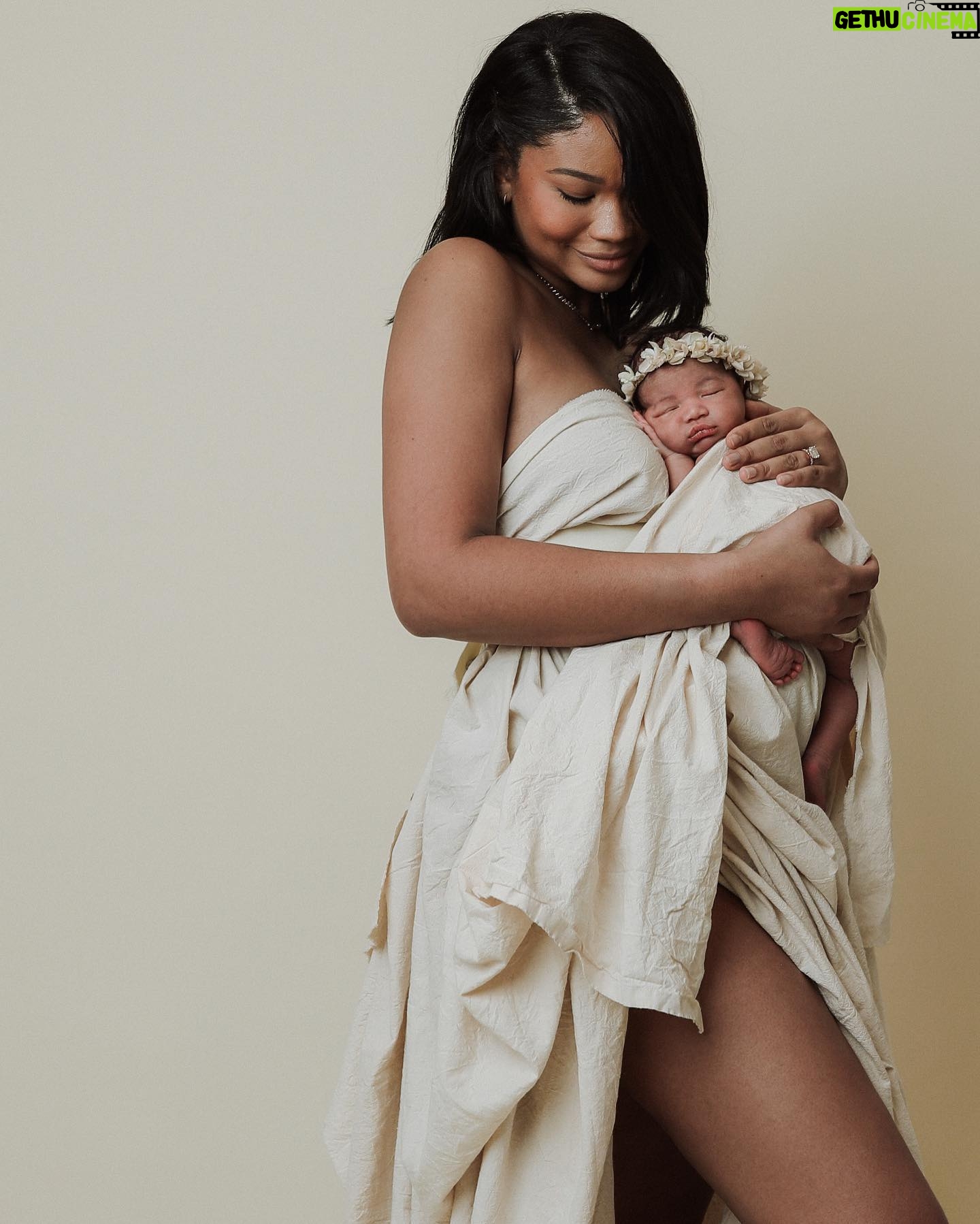 Chanel Iman Instagram - One of the greatest gift in life is bringing you into this world👼🏽 We love you so much Capri ❤️