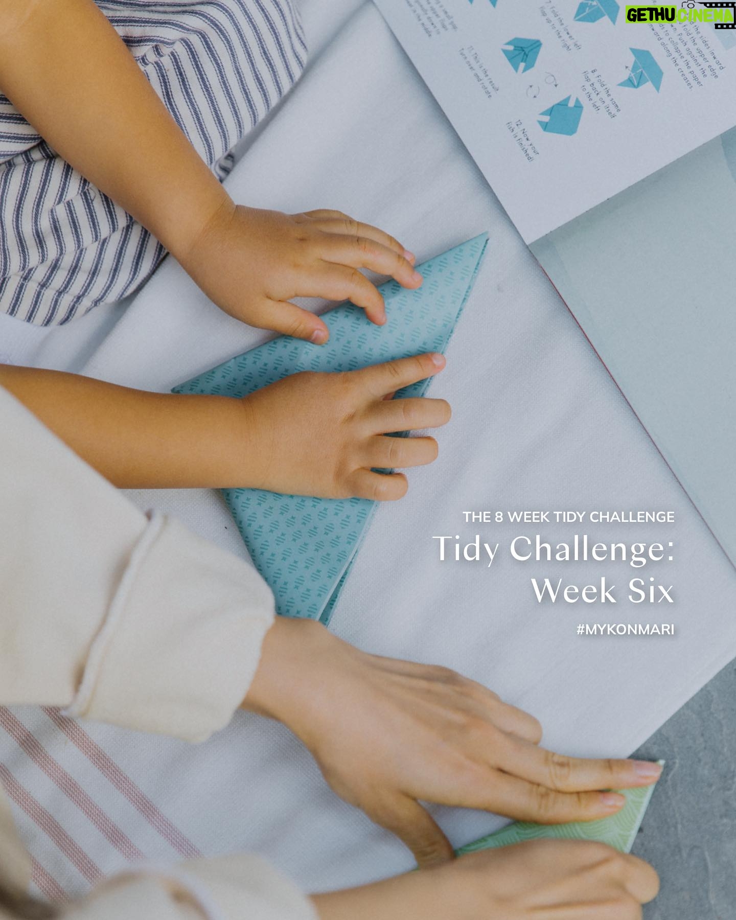 Marie Kondo Instagram - It’s already Week 6 of the 8 Week Tidy Challenge! Only 2 more weeks before our 8 Week Tidy Challenge comes to an end!
This week, we’ll move onto tidying our sentimental items, which is often one of the hardest categories of tidying. Let’s tidy and joy-check sentimental items where you can be proud of and hold onto the things that really spark joy for you - without the guilt!
For more details on the daily tidying sections, feel free to check it out through the link in our bio 🔗Tidy Challenge: Week 6 or search it up online!
Day 36: Collect Your Sentimental Items
Day 37: Practice Gratitude
Day 38: Tidy Journals, Letters & Heirlooms
Day 39: Tidy Photos
Day 40: Tidy Memorabilia, Souvenirs & Trophies
Day 41: Tidy Sentimental Artwork and Make a Gallery Wall
Day 42: Create a Scrapbook
🔗Tidy Challenge: Week 6
Don’t forget to tag #mykonmari during your tidying journeys for a chance to be highlighted on our social media!
#mykonmari #tidychallenge #konmarimethod #sparkjoy #mariekondo #organization #tidying