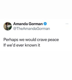 Amanda Gorman Instagram - In all the horror, chaos, and devastation, it is children and families—in Palestine and Israel alike—who bear the bloody burden of a violence they inherited but did not create. Remember at least half of the inhabitants being bombed in Gaza, while currently without food, water, safety or electricity, are children. Remember that Hamas, a brutal, antisemitic terrorist organization, has strategically kidnapped, killed, and assaulted the powerless: countless families and children. The face of war, no matter the parties, is not an aged one, but young, little, and weeping out for us. As @unicef Executive Director Catherine Russell says: “In all wars, it is children who suffer first and suffer most.” If you believe peace and safety is for every child everywhere, donate to @unicef relief efforts. Whatever our religion, politics, nation, or beliefs, we can stand on the side of children, and the small piece of peace we’ve always owed them.