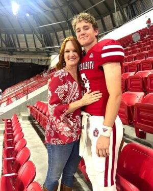 Ree Drummond Instagram - In this photo from last Saturday, I am displaying the classic goofy, dreamy, I-get-to-see-my-kid-for-two-whole-hours empty nest sad-but-happy mom smile. Let me know if you get it. (I love you, Todd.❤️)