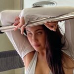 Praya Lundberg Instagram - Last picture is how I really feel about 2 hour Pilates sessions - short 4 days in Bangkok