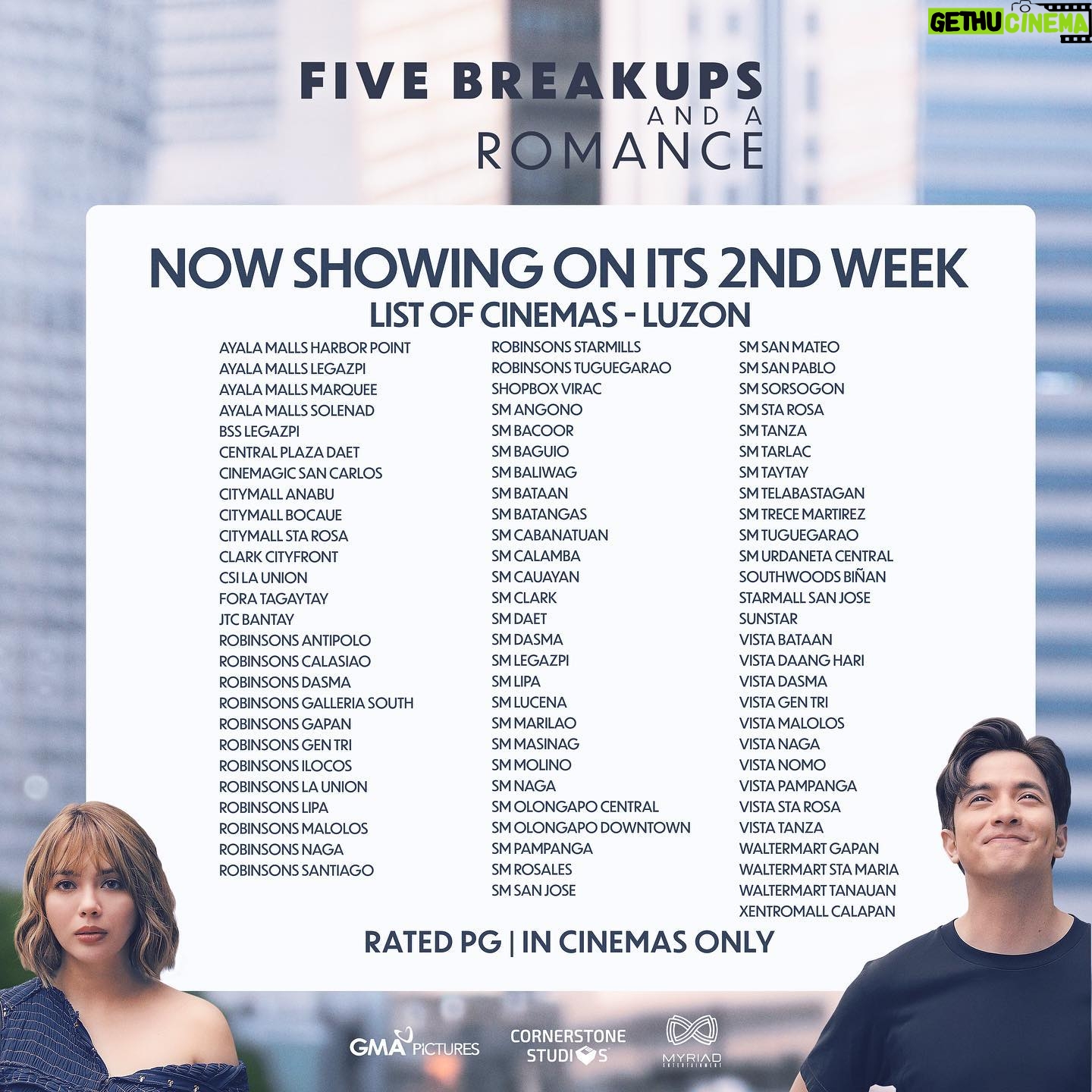 Julia Montes Instagram - 30 MILLION! BUHAY NA BUHAY ANG SINEHAN! TAOS PUSONG PASASALAMAT SA LAHAT NG NANOOD! 👏
Umabot na ng â‚˝30 Million Gross Sales ang Five Breakups and a Romance! Maraming maraming salamat sa lahat ng tumangkilik! Para naman sa hindi pa nakakanood, huwag matakot ma-in love at masaktan! Mapapanood pa rin ito sa lahat ng malls sa bansa na may sinehan!
Five Breakups and a Romance—NOW ON ITS SECOND WEEK!
#FiveBreakupsAndARomance
#5BAARNOWSHOWING