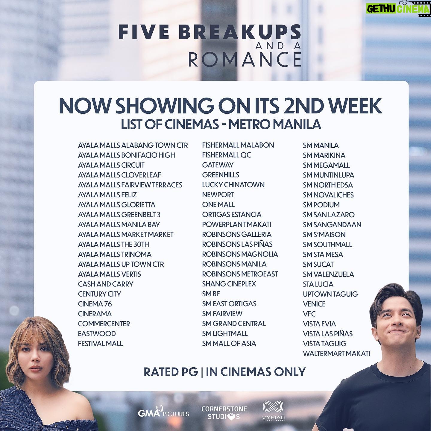 Julia Montes Instagram - 30 MILLION! BUHAY NA BUHAY ANG SINEHAN! TAOS PUSONG PASASALAMAT SA LAHAT NG NANOOD! 👏
Umabot na ng â‚˝30 Million Gross Sales ang Five Breakups and a Romance! Maraming maraming salamat sa lahat ng tumangkilik! Para naman sa hindi pa nakakanood, huwag matakot ma-in love at masaktan! Mapapanood pa rin ito sa lahat ng malls sa bansa na may sinehan!
Five Breakups and a Romance—NOW ON ITS SECOND WEEK!
#FiveBreakupsAndARomance
#5BAARNOWSHOWING