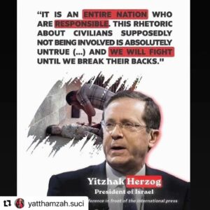 Erra Fazira Instagram - ・・・
GENGGG D4JJ4LLL $Y41T0N 1BL1SSS BERRSATTU ..
HANNCURKANLAHH PAKAATANN MEREKAAA YAA ALLAHHHHHHH!!

.
SHARE & REPOST SBG TANDA SOKONGAN TERHADAP P4L3ST1N3! TERUSKAN SOKONGAN DAN DOA BUAT PALESTINE WAHAI SAUDARA2 KU. 
Terus menyumbang ke akaun Maybank
Tabung Kemanusiaan MAPIM @mapimofficial
(562263540066)

#TaufanAlAqsa #typhoonAlAqsa #AlAqsa #prayforAqsa 
#bondaYattshare #yatthamzahshare #darihatiseorangMujahidah #fromtheheartofaMujahidah #yattmengayat #israelcuak #Amanpalestin 
#TaufanAlAqsa 
#TaufanBangkitMenghancurkan #visitisrael #israelfood #israel 
#TerkiniGaza #TaufanAlAqsa #IsraelCuak #MyAqsaDefenders
#aid4palestin #mapimmalaysia