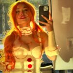 Valkyrae Instagram - Hot mess Pennywise for Halloween this year lol 🤡🎈