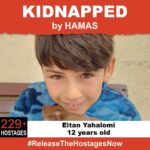 Elizabeth Banks Instagram - On October 7th, 12-year old Eitan was stolen from his family when Hamas terrorists invaded Israel. Eitan is one of 229 hostages being held captive in Gaza in unknown conditions for over three weeks. He should be home with his family. Release Eitan now! #ReleaseTheHostagesNow

To see photos of all of the hostages and to share a poster yourself, please visit @kidnappedfromisrael