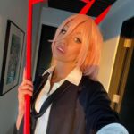 Katherine McNamara Instagram - POWER’d up! 🧨❣️🪚 #Chainsawman #Power #anime Happy Halloween!👻