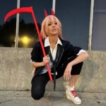 Katherine McNamara Instagram - POWER’d up! 🧨❣️🪚 #Chainsawman #Power #anime Happy Halloween!👻