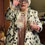 Iris Apfel Instagram - Candy, spiders, and tricky treaters galore…
These costumes are showing that more is more! 🎃🍬👻🕷️

Keep sharing your costumes - I want to see them!! 

#halloween #halloweencostume