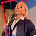 Katherine McNamara Instagram - POWER’d up! 🧨❣️🪚 #Chainsawman #Power #anime Happy Halloween!👻