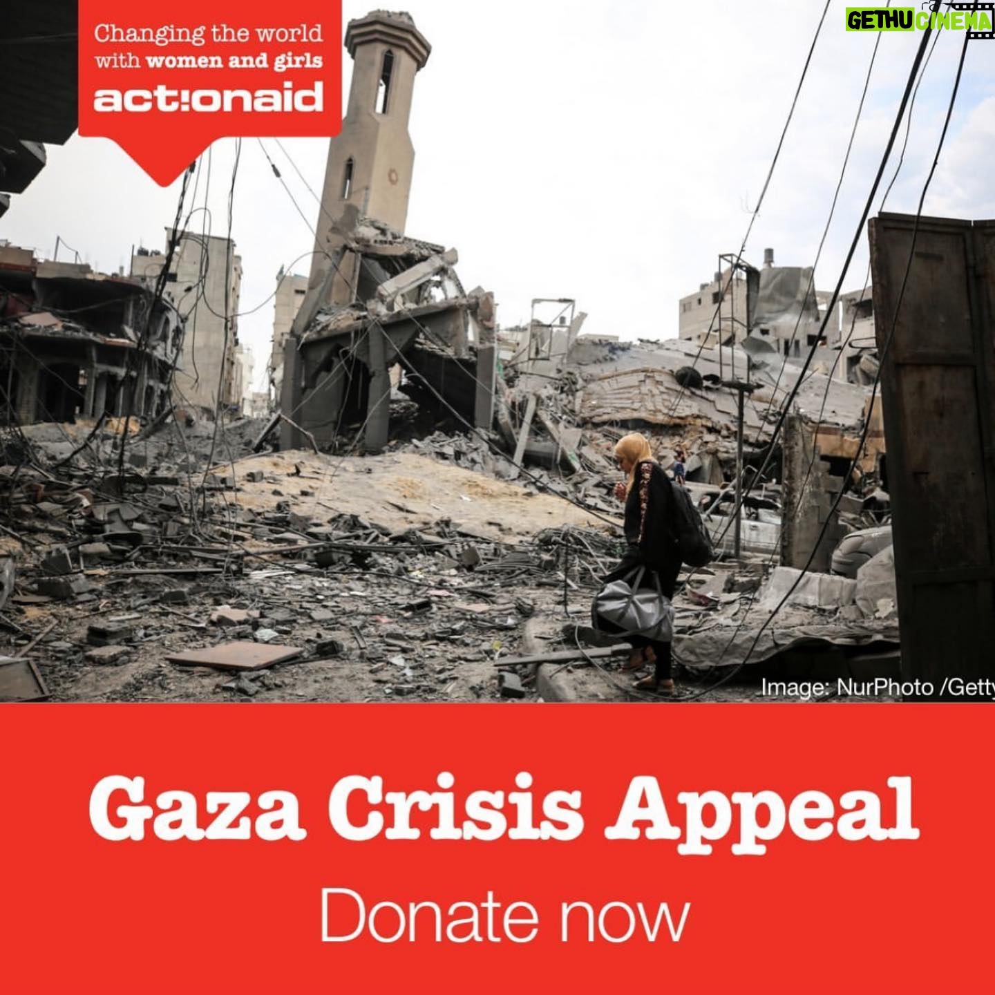 Nicola Coughlan Instagram - @actionaiduk another incredibly worthy humanitarian organisation you can donate to
They are asking for urgent financial support now, which will be crucial to help them deliver aid as soon as a humanitarian corridor is opened.
-Following the unprecedented escalation of violence in Gaza and Israel @actionaiduk has launched an emergency appeal. Donate now to help ActionAid respond to the humanitarian crisis in Gaza
You can donate directly via this post or via the link in my stories.