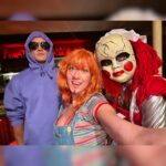 Katherine McNamara Instagram - BOO! 👻 Spooky Season is over?!? Bloody Hell, it was well spent! Murderous dolls go mafia 🔪, a demon enters Wonderland ❣️, and an otherworldly visitor 👽… Trick or treat indeed! 🎃