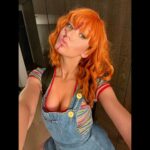 Katherine McNamara Instagram - BOO! 👻 Spooky Season is over?!? Bloody Hell, it was well spent! Murderous dolls go mafia 🔪, a demon enters Wonderland ❣️, and an otherworldly visitor 👽… Trick or treat indeed! 🎃