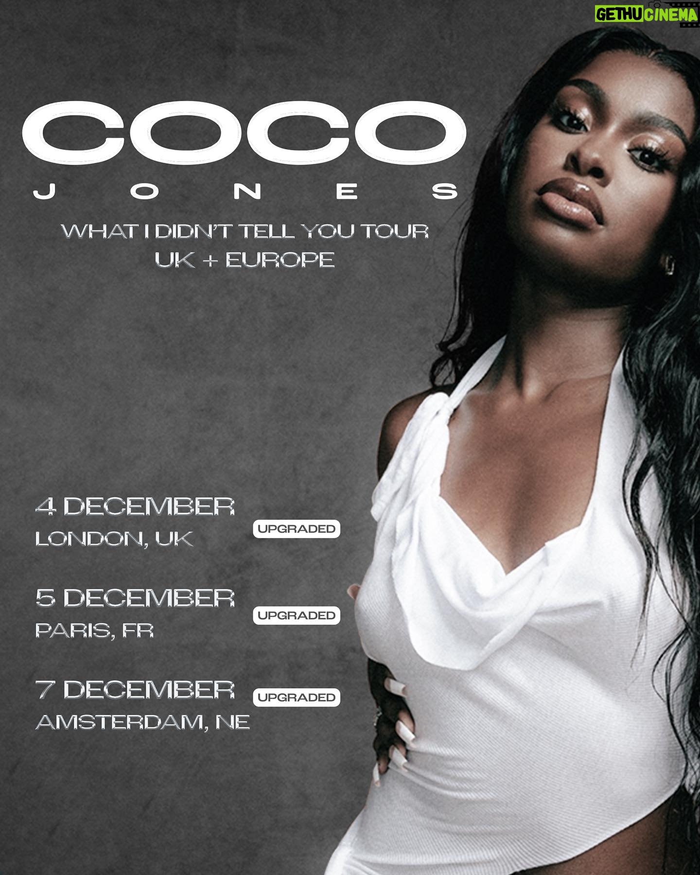 Coco Jones Instagram - Y’all been SHOWIN OUT for leg 2 of the WIDTY Tour 🥹🫶🏾 Click the link in my bio so you don’t miss me in your city! & EUROPE swipe for a surprise 👀