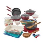 Ree Drummond Instagram – Swipe forward to see this glorious cookware at home in my kitchen. I love it, I use it daily, and I’m so freaking excited that these Black Friday sets just became available! (I love that Black Friday is a season now instead of just one day. 😊) This set is 79 bucks, has 38 pieces, a mix of pans, gadgets, and baking dishes, and comes in three delicious colors. (Denim is my fave!) The coating of the cookware is amazing. Love this gift idea! (Link to the set is on my profile page!)🕺💃❤️🍳🥘