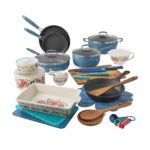 Ree Drummond Instagram – Swipe forward to see this glorious cookware at home in my kitchen. I love it, I use it daily, and I’m so freaking excited that these Black Friday sets just became available! (I love that Black Friday is a season now instead of just one day. 😊) This set is 79 bucks, has 38 pieces, a mix of pans, gadgets, and baking dishes, and comes in three delicious colors. (Denim is my fave!) The coating of the cookware is amazing. Love this gift idea! (Link to the set is on my profile page!)🕺💃❤️🍳🥘