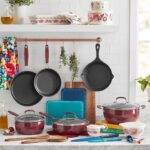 Ree Drummond Instagram – Swipe forward to see this glorious cookware at home in my kitchen. I love it, I use it daily, and I’m so freaking excited that these Black Friday sets just became available! (I love that Black Friday is a season now instead of just one day. 😊) This set is 79 bucks, has 38 pieces, a mix of pans, gadgets, and baking dishes, and comes in three delicious colors. (Denim is my fave!) The coating of the cookware is amazing. Love this gift idea! (Link to the set is on my profile page!)🕺💃❤️🍳🥘