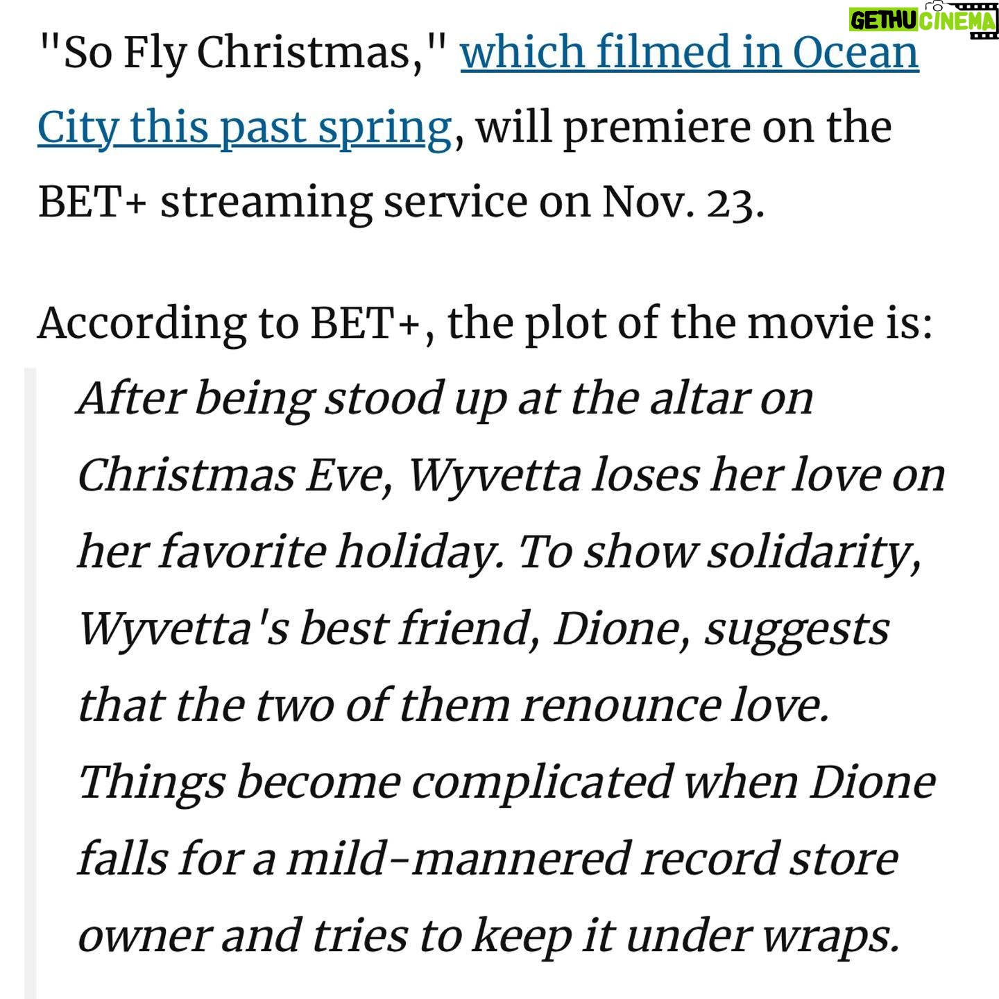 Tami Roman Instagram - SO FLY CHRISTMAS! November 23rd on @betplus You already know me & Tichina together is the duo you didn’t know you needed 😂