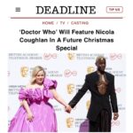 Nicola Coughlan Instagram - Off to the Whoniverse 👽

@russelltdavies63 the loveliest man in the world, thank you so much for asking me to join you on the joy that is Doctor Who and letting me share the screen with the ridiculously brilliant @ncutigatwa, how lucky am I- I’m loving every minute ❤️❤️