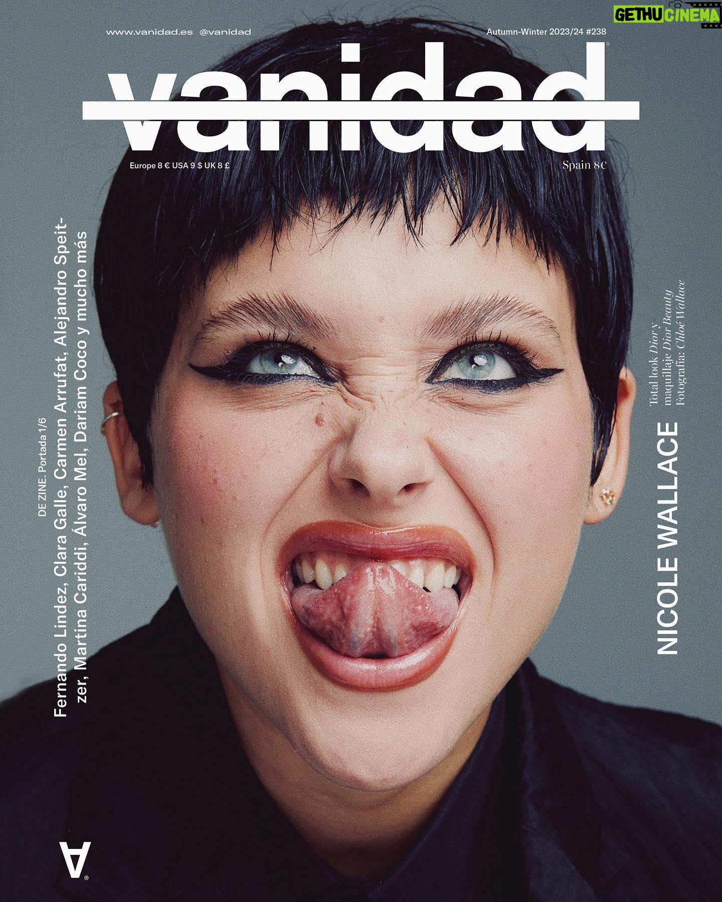 Nicole Wallace Instagram - Portada para @vanidad by @chloewallace_ 🖤🕷️