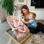 Dani Dyer Instagram - The girls first photoshoot with @mybabiieofficial!🤩

Me and the team at My Babiie have worked so hard to create the most gorgeous new range!🩵

Swipe to see some of my fav pieces!🩵 Link on my story x
#mybabiie #cherish #travelsystem #stylish #ad
