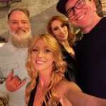 Katherine McNamara Instagram - Post Strike/Dual Birthday Party shenaniventures! 🥳🥂 My heart is bubbling over with love and gratitude to the mafia fam, WIndyfam, and LA fam who came to celebrate @bradleyjames and me! 🫧 Thank you to @melroseumbrellaco for hosting us and always being my favorite place for a shindig! 💕