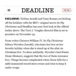 Tami Roman Instagram - We’re kicking off holiday movie season! SO FLY CHRISTMAS! Coming November 23rd to @betplus I can’t wait for you to see this amazing film directed by @terrijvaughn starring @tichinaarnold @robrileynyc @inthelandoflala @therealtommycat @jackeeharry @michael_colyar and lil ole me 
#SoFlyChristmas #BETPlus