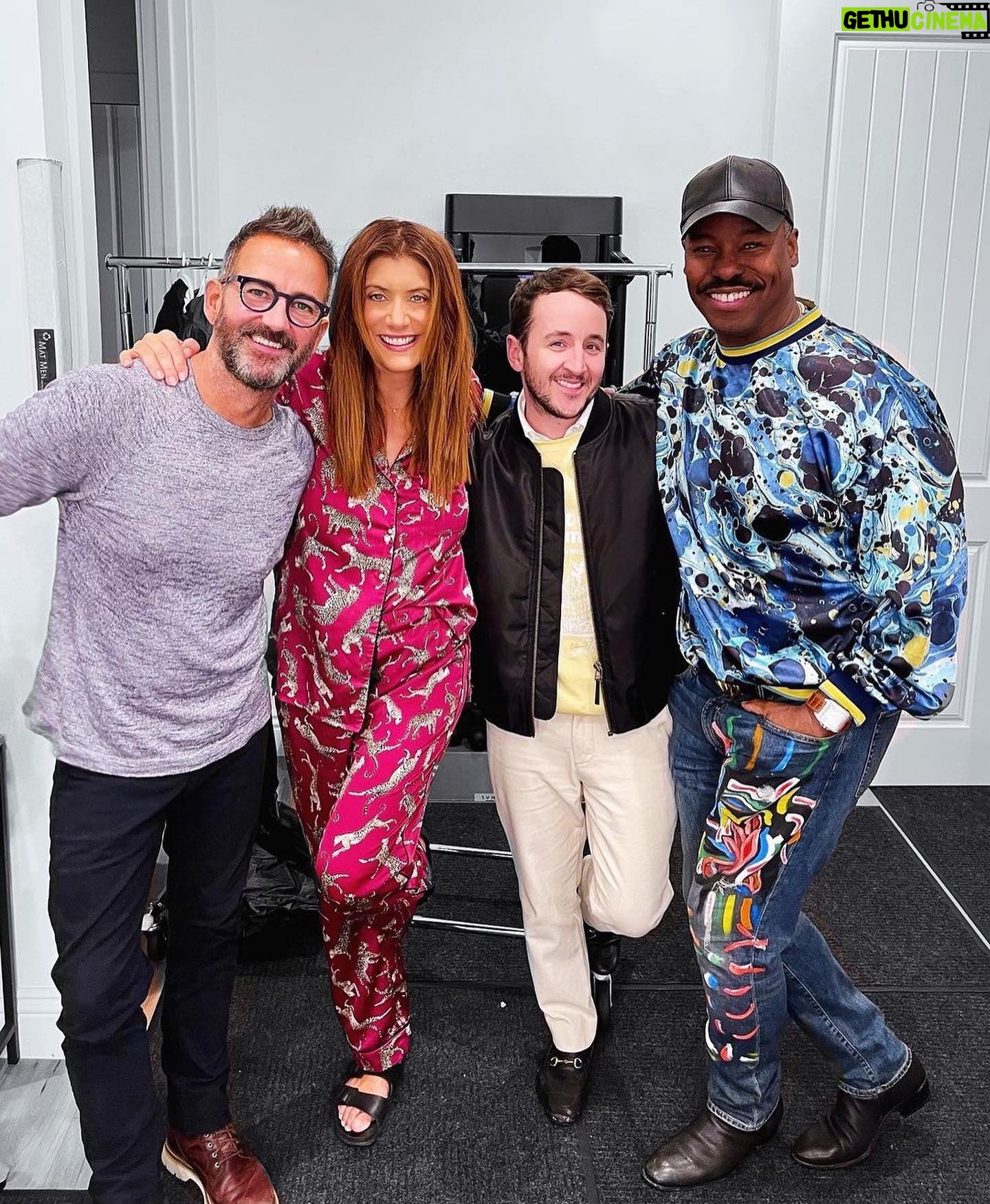 Kate Walsh Instagram - πππβ’ @sergiowastaken Surprise! The band got back together yesterday and it was a glorious, glorious day!!! π₯°
#katewalsh #secretproject #hair #makeup #stylist
Glam
@tedgibson Hair
@kevinmichaelericson Stylist
@sergiowastaken Makeup
