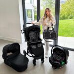 Dani Dyer Instagram - The girls first photoshoot with @mybabiieofficial!🤩

Me and the team at My Babiie have worked so hard to create the most gorgeous new range!🩵

Swipe to see some of my fav pieces!🩵 Link on my story x
#mybabiie #cherish #travelsystem #stylish #ad