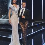 Jeannie Mai Instagram - 🕴️✨🕴️✨🕴️

Last slide: me squeezing all my love and excitement into @realpaulashugart for her journey ahead. This organization blazed bright because of your grace & leadership… you’re the OG Miss Universe to me 👑  #72ndmissuniverse #missuniverse2023