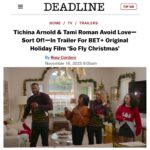 Tami Roman Instagram - We’re kicking off holiday movie season! SO FLY CHRISTMAS! Coming November 23rd to @betplus I can’t wait for you to see this amazing film directed by @terrijvaughn starring @tichinaarnold @robrileynyc @inthelandoflala @therealtommycat @jackeeharry @michael_colyar and lil ole me 
#SoFlyChristmas #BETPlus
